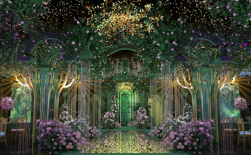 霍尔果斯奇妙森林婚礼堂效果展示