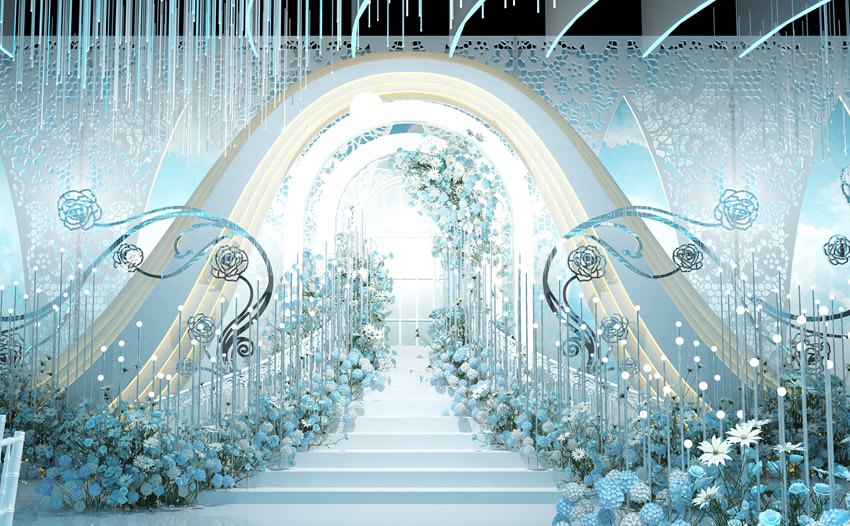 霍尔果斯釡香烙馍村水晶厅效果展示